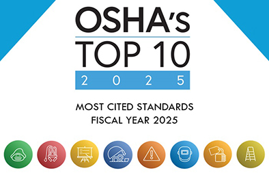 OSHA's Top 10 2025 Most Cited Standards Fiscal Year 2025