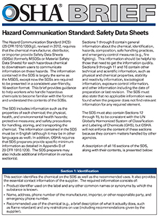 Safety Data Sheets (SDSs)