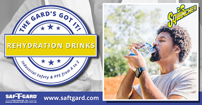 The Gard's Got It! Rehydration Drinks Industrial Safety & PPE from A to Z Sqwincher