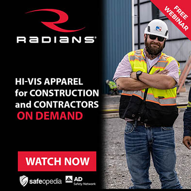 FREE WEBINAR Radians Hi-Vis Apparel for Construction and Contractors ON DEMAND WATCH NOW