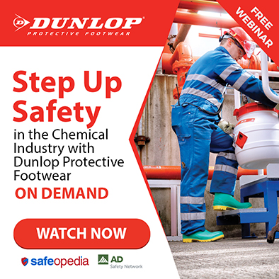 FREE WEBINAR Step Up Safety in the Chemical Industry with Dunlop Protective Footwear ON DEMAND WATCH NOW
