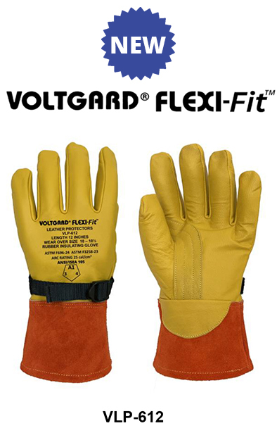NEW Saf-T-Gard® Voltgard® Flexi-Fit™ VLP-612 Leather Protector Gloves