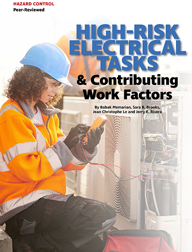 High-Risk Electrical Tasks and Contributing Work Factors NIOSH Study
