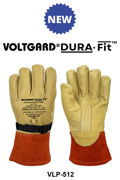 Saf-T-Gard® Voltgard® Dura-Fit™ VLP-512 Leather Protector Gloves